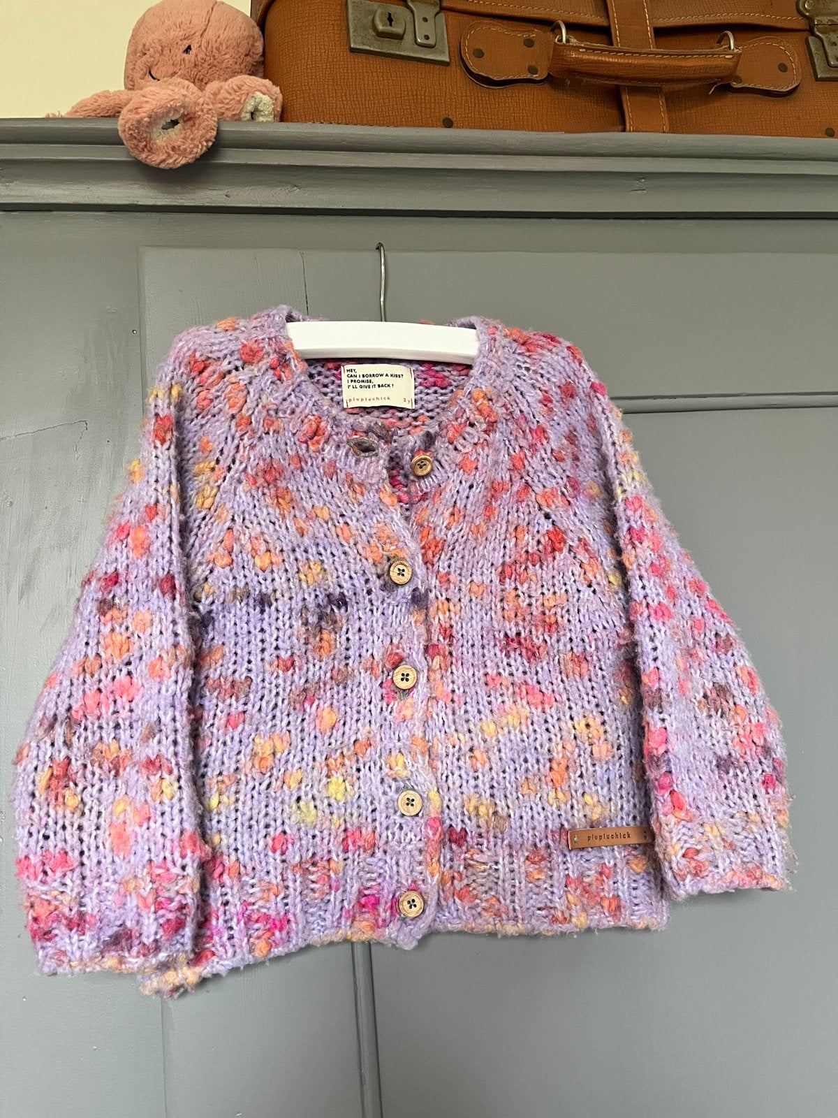 Vestje piupiuchick multi color mt 98, Ophalen of Verzenden, Zo goed als nieuw, Meisje, Trui of Vest