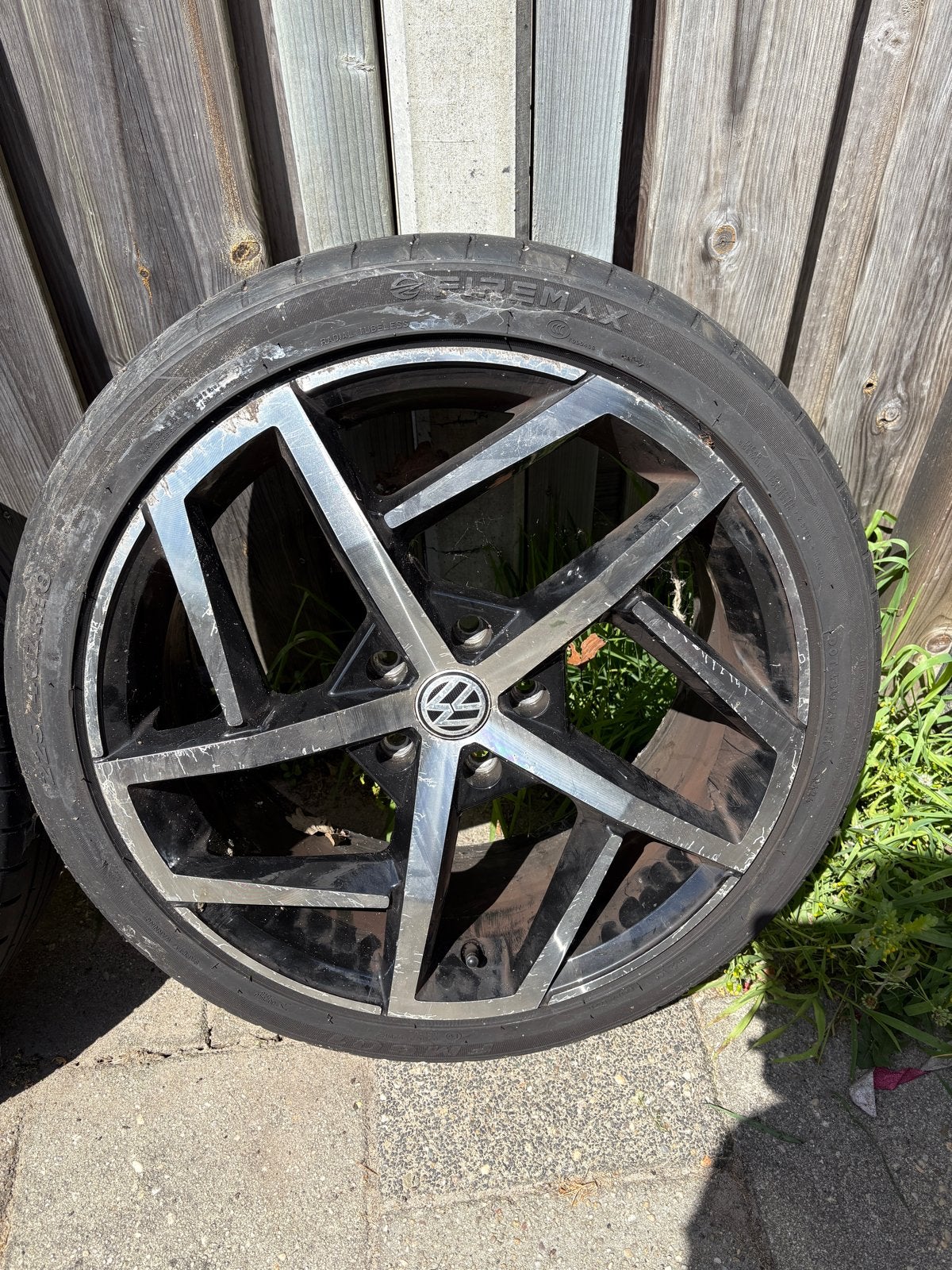 Golf 8 GTI Velgen met banden, 18 inch, Gebruikt, Banden en Velgen, Ophalen of Verzenden