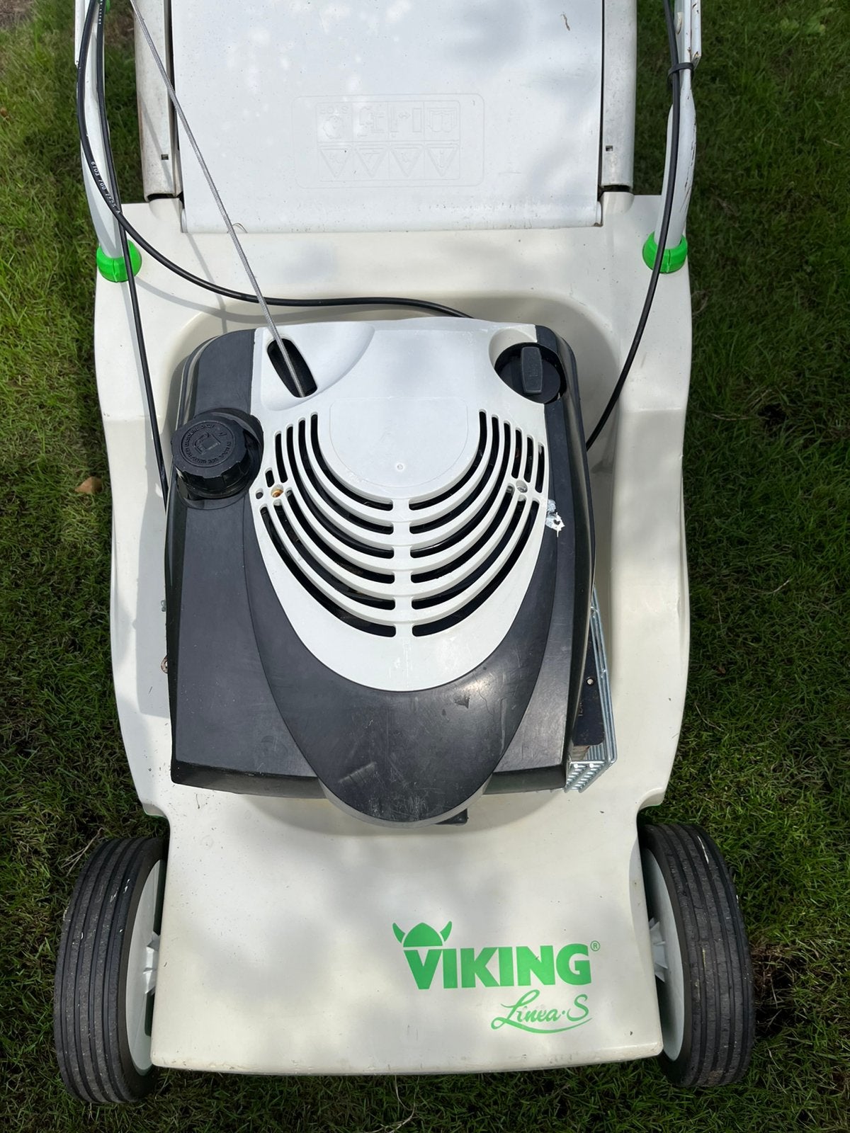 Viking linea S  99 euro.goed werkend., Tuin en Terras, Grasmaaiers, Ophalen, Gebruikt, Opvangbak, Benzine-grasmaaier