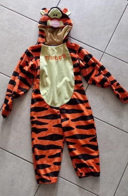 Verkleedpak tijgertje 3-4 jaar, Verzenden, Zo goed als nieuw, 104 of kleiner, Jongen of Meisje