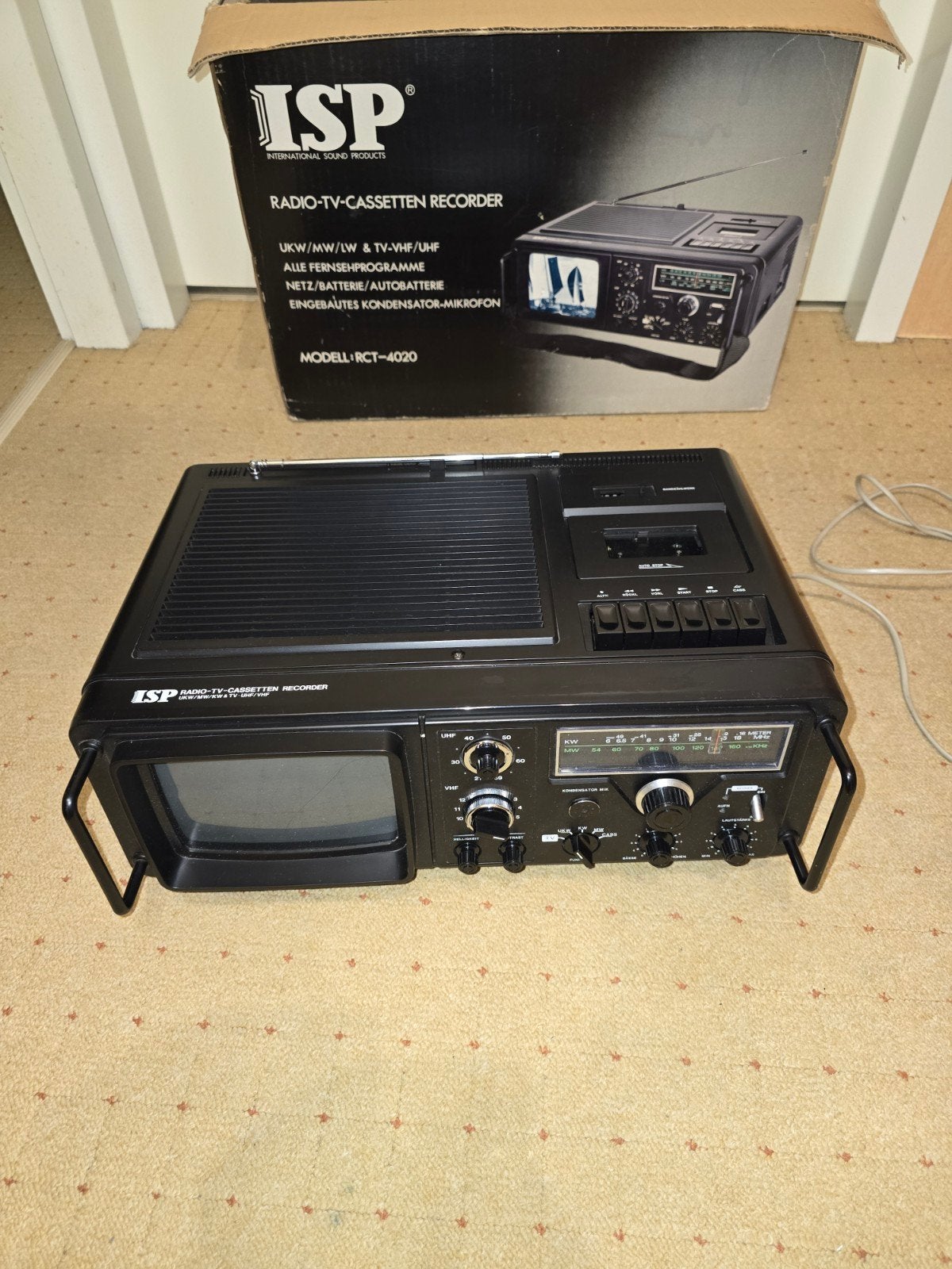 Isp vinitage radio cassete tv speler, Ophalen