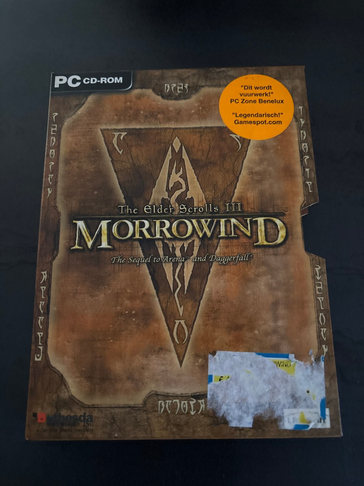 The Elder Scrolls III: Morrowind - PC CD-ROM (Compleet), 1 speler, Ophalen of Verzenden, Zo goed als nieuw, Role Playing Game (Rpg)