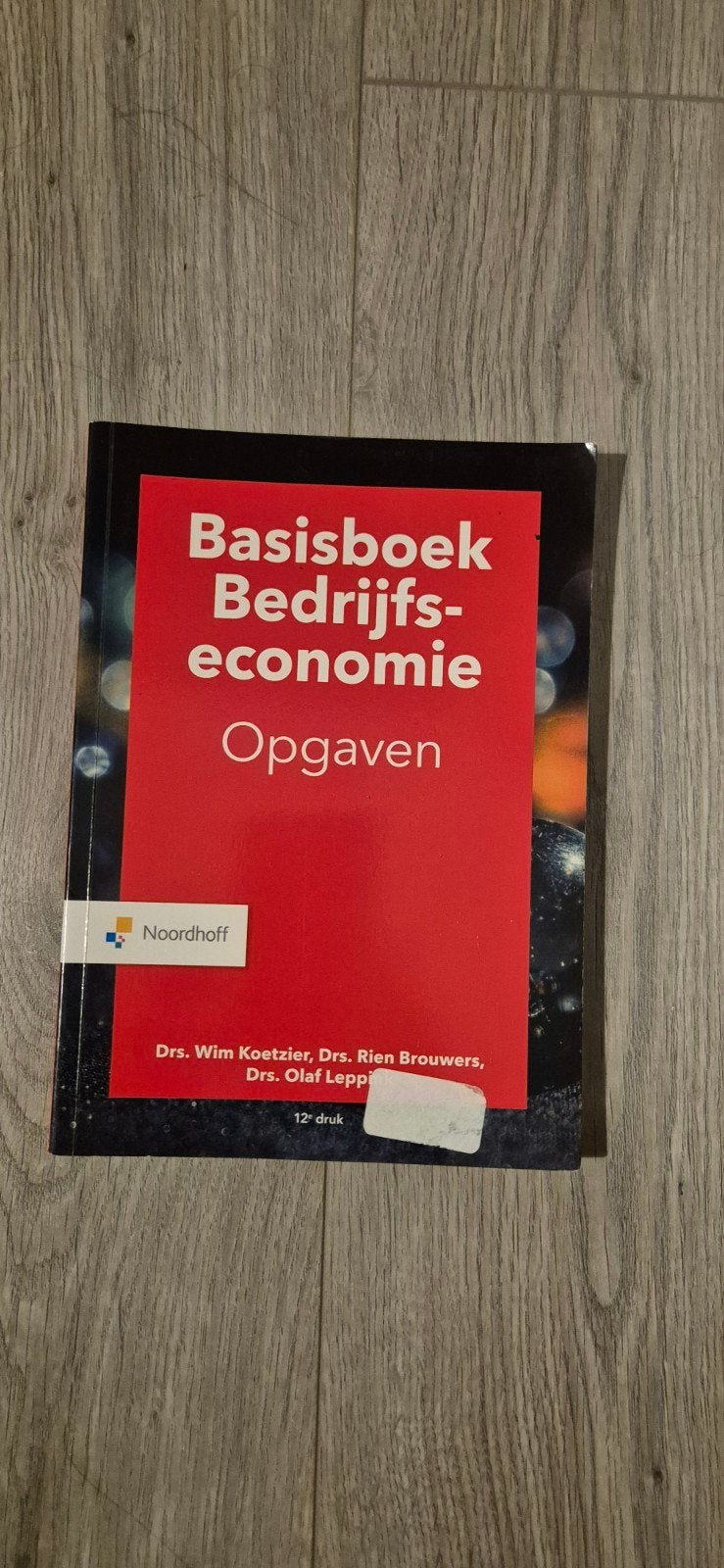 Basisboek Bedrijfseconomie Opgaven - 12e druk, Boeken, Zo goed als nieuw, Gamma, Wim Koetzier, Rien Brouwers, Olaf Leppink, HBO