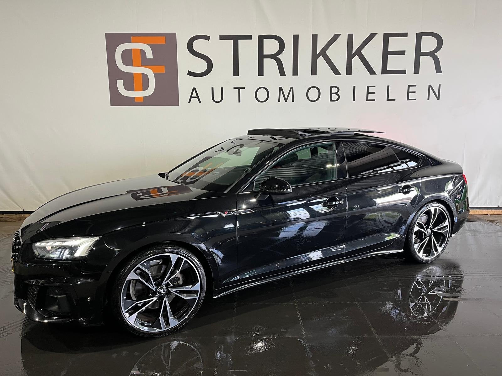 Audi A5 Sportback 35 TFSI S edition Competition, Auto's, Gebruikt, 4 cilinders, Leder en Stof, Zwart
