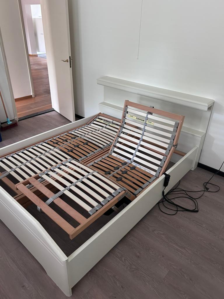 Electrisch verstelbaar bed 200x160 cm, Ophalen, Verstelbaar, Eenpersoons, 200 cm