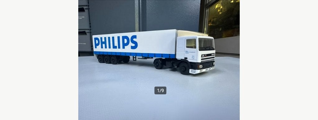 1:50 Lion Toys DAF 95 4900 Ati PHILIPS met Oplegger., Ophalen, Nieuw, Bus of Vrachtwagen, Lion Toys