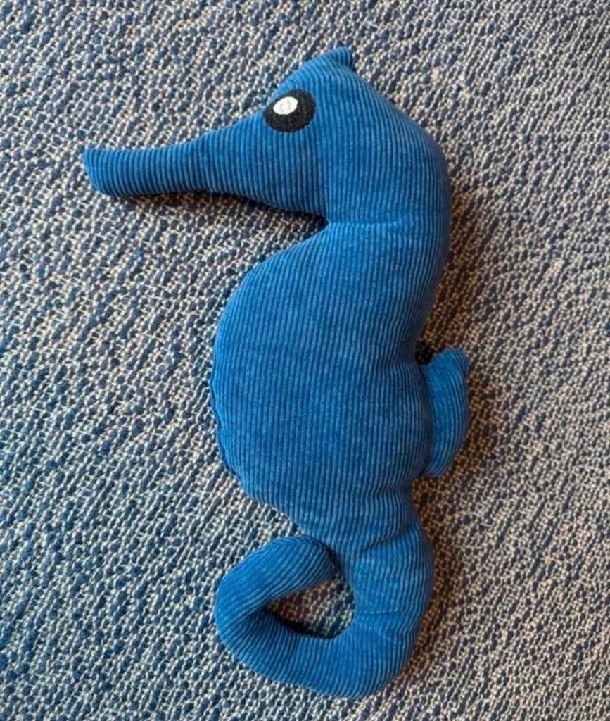 Nieuw blauw zeepaardje knuffel, Ophalen of Verzenden, Nieuw, Jongen of Meisje
