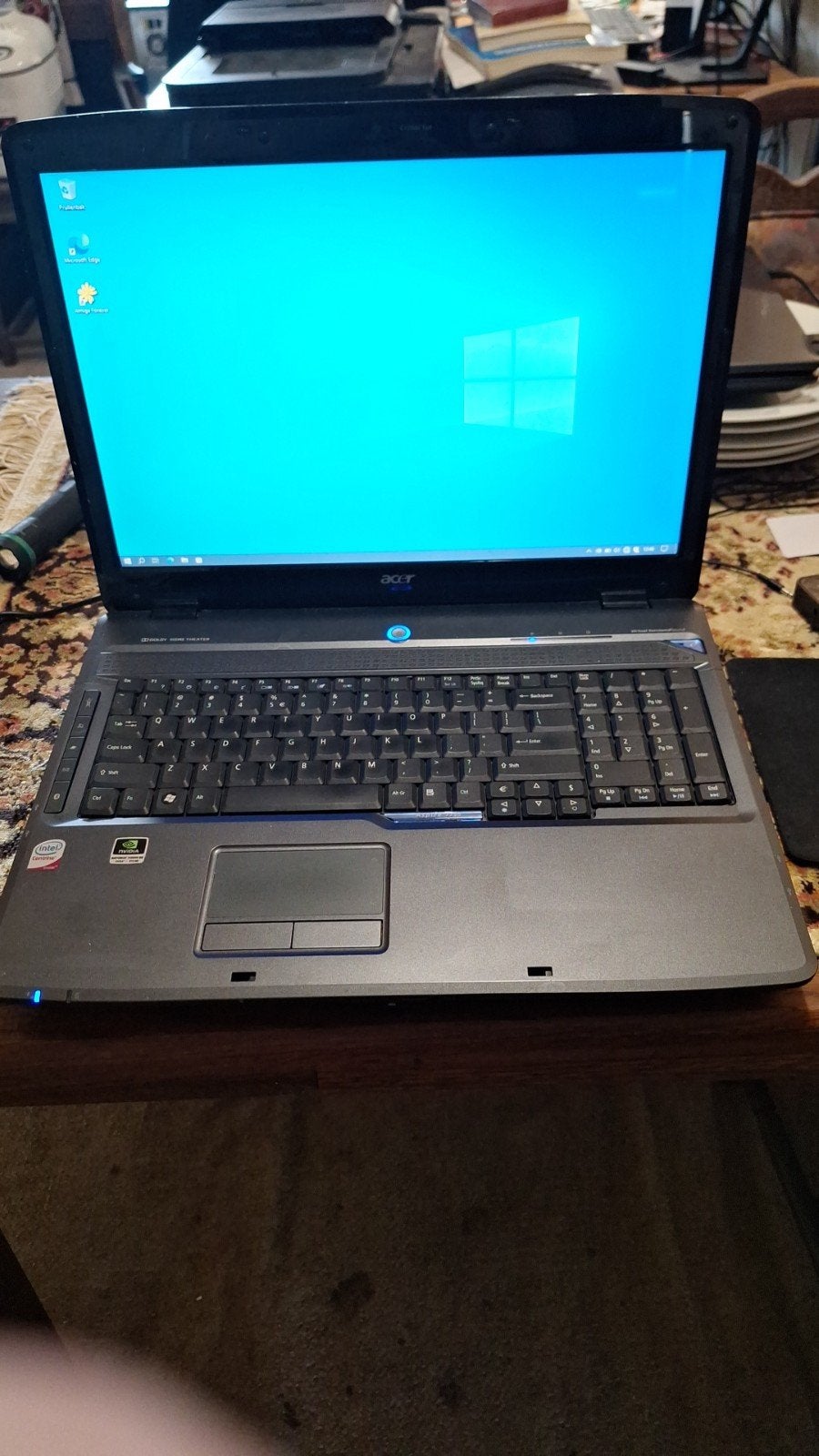 ACER 7730G 17 inch laptop met Windows 10 en dubbele HDD, Gebruikt, HDD, 2 tot 3 Ghz, Qwerty