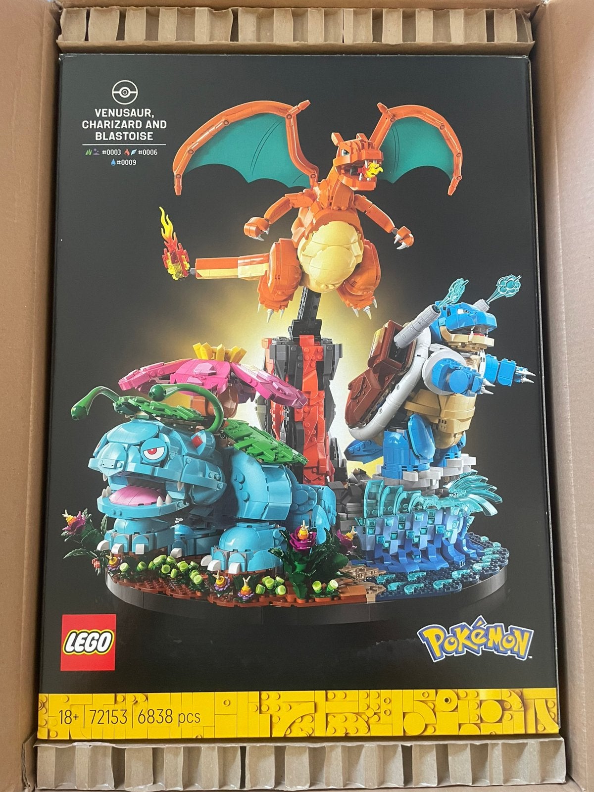 Lego 72153 Venusaur, Charizard en Blastoise + 40892 Kanto, Ophalen, Overige thema's, Lego, Nieuw