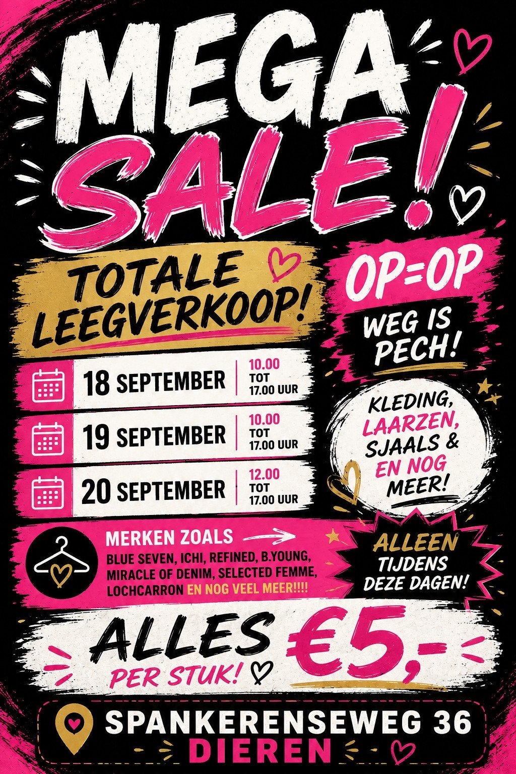 Mega Sale: Alles €5,-! Kleding, laarzen, sjaals & meer!, Kleding | Dames, Diverse merken, Ophalen, Nieuw