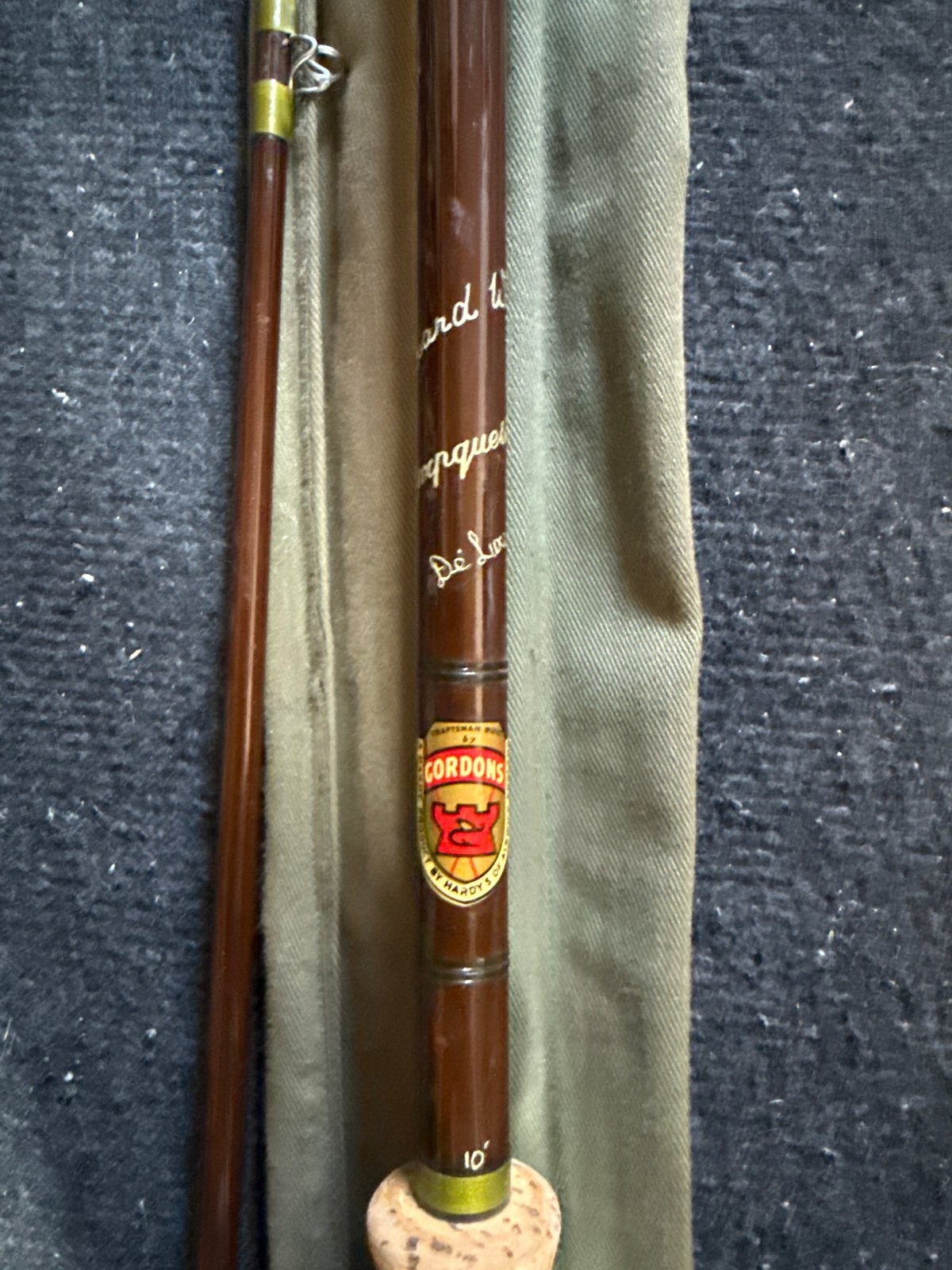 Hardy Carpquest De Luxe - Vintage Hengel, Ophalen, Zo goed als nieuw, Werphengel
