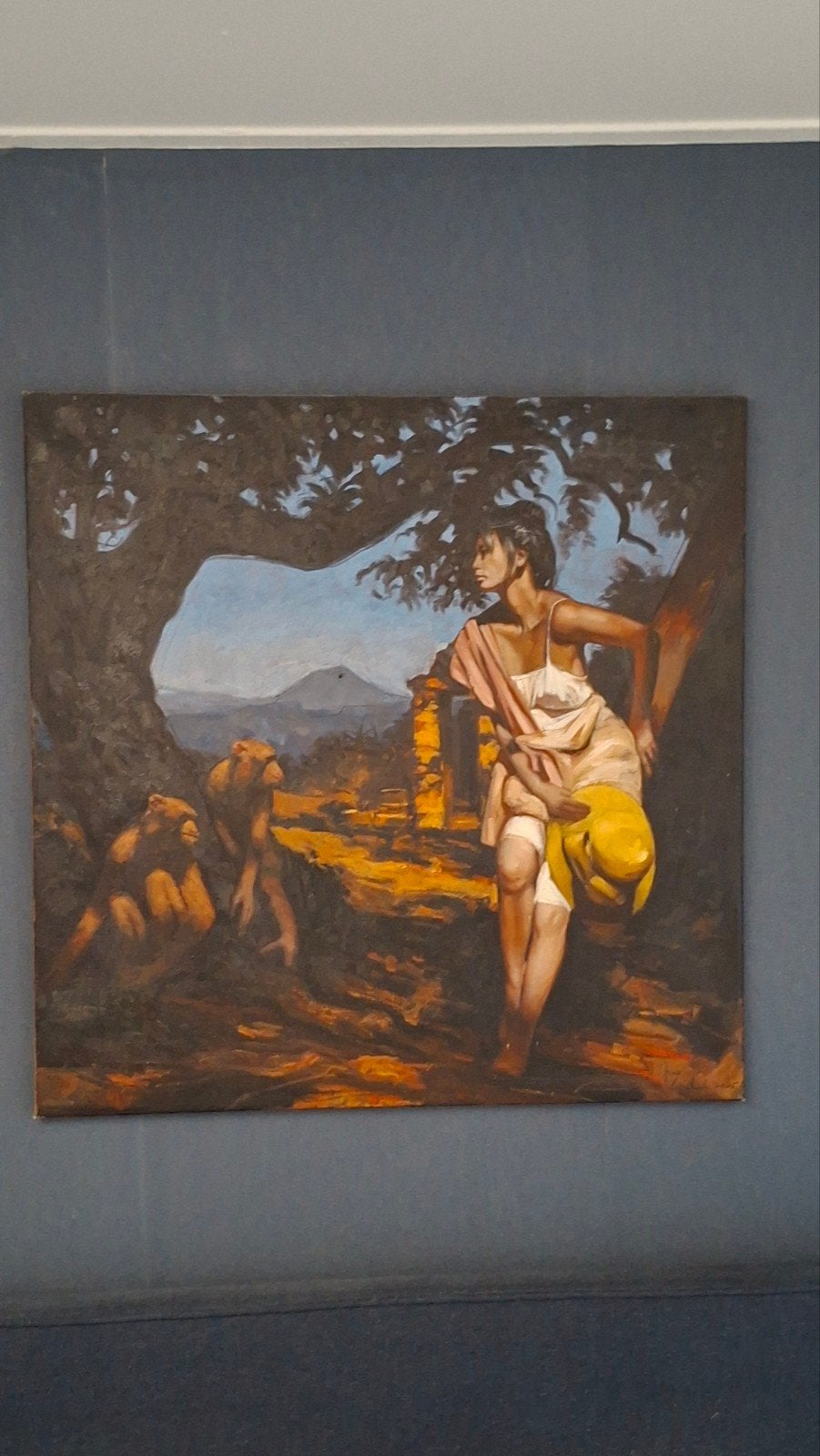 Bijzonder mooi werk Nico Vrielink op doek 80x80, Ophalen of Verzenden