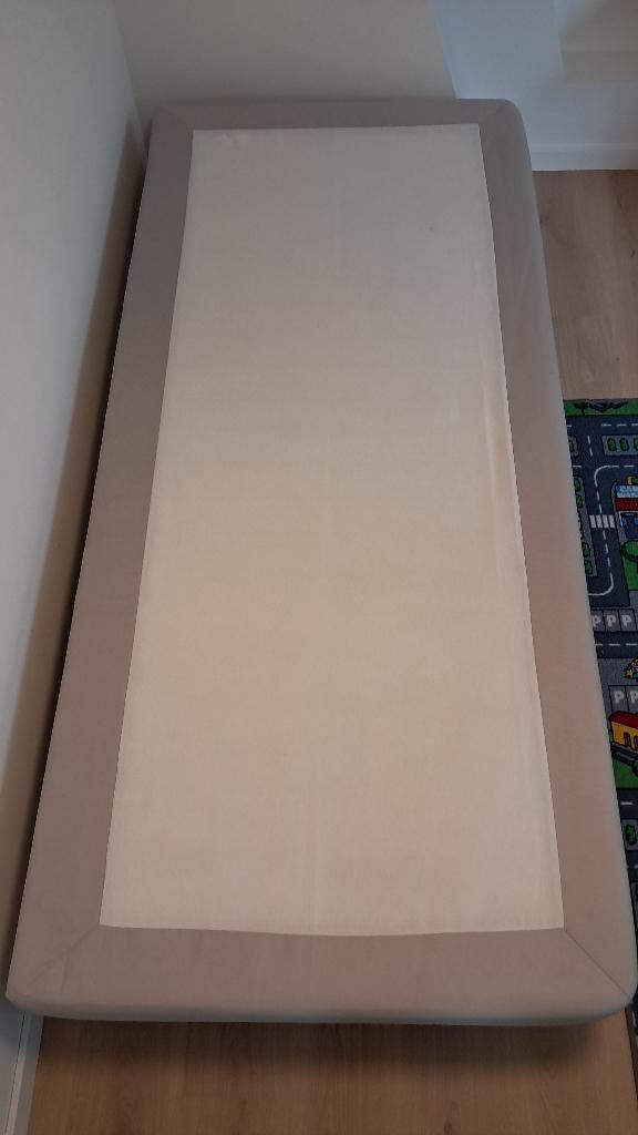 Ikea Engerdal matrasbodem 90x200 (was logeerbed), Huis en Inrichting, Ophalen, 90 cm, Eenpersoons, Zo goed als nieuw