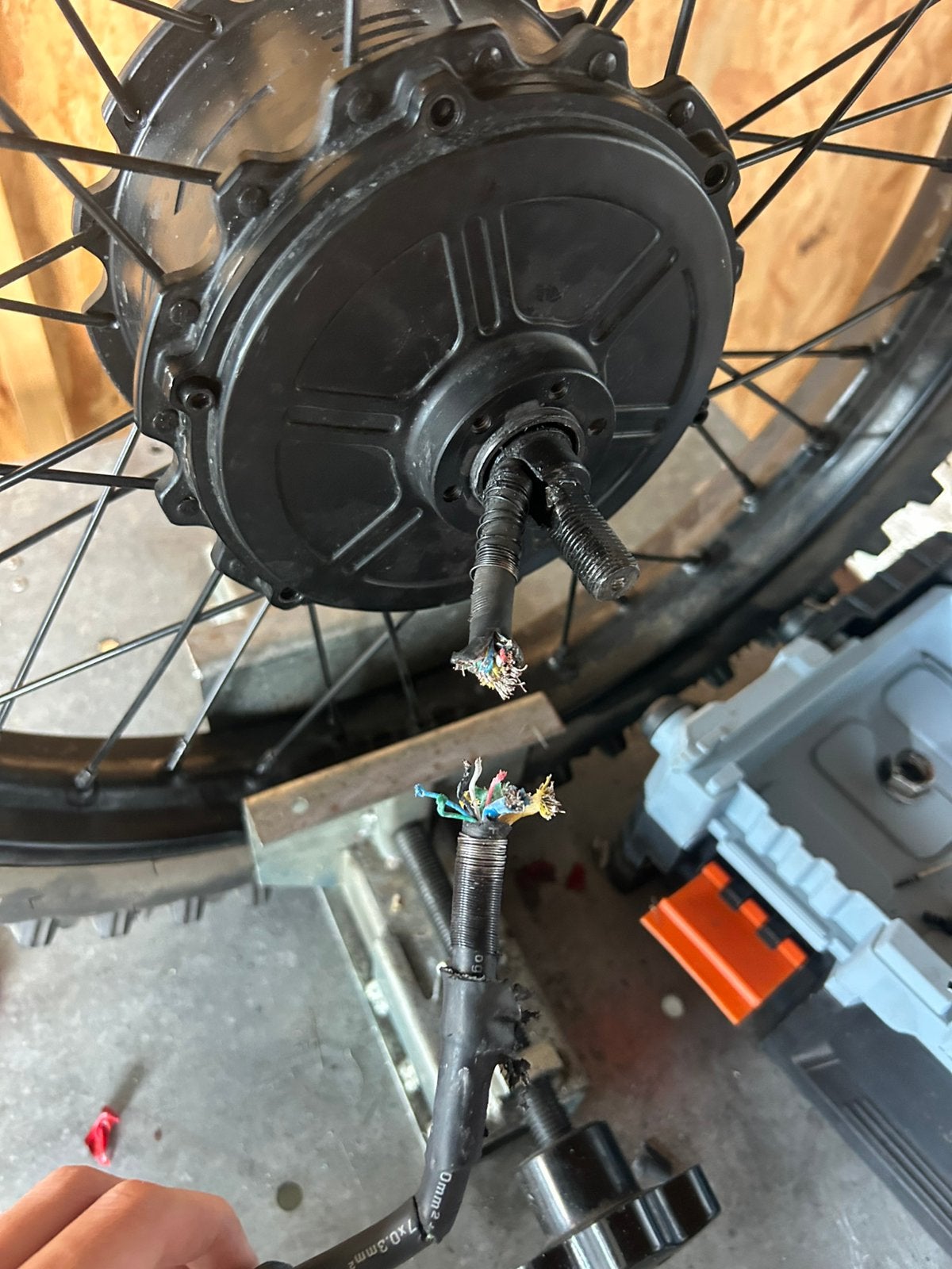 Ouxi gt2000 motor kapote motor kabel, Fietsen en Brommers, Gebruikt, Titanium, Ophalen of Verzenden, Motor