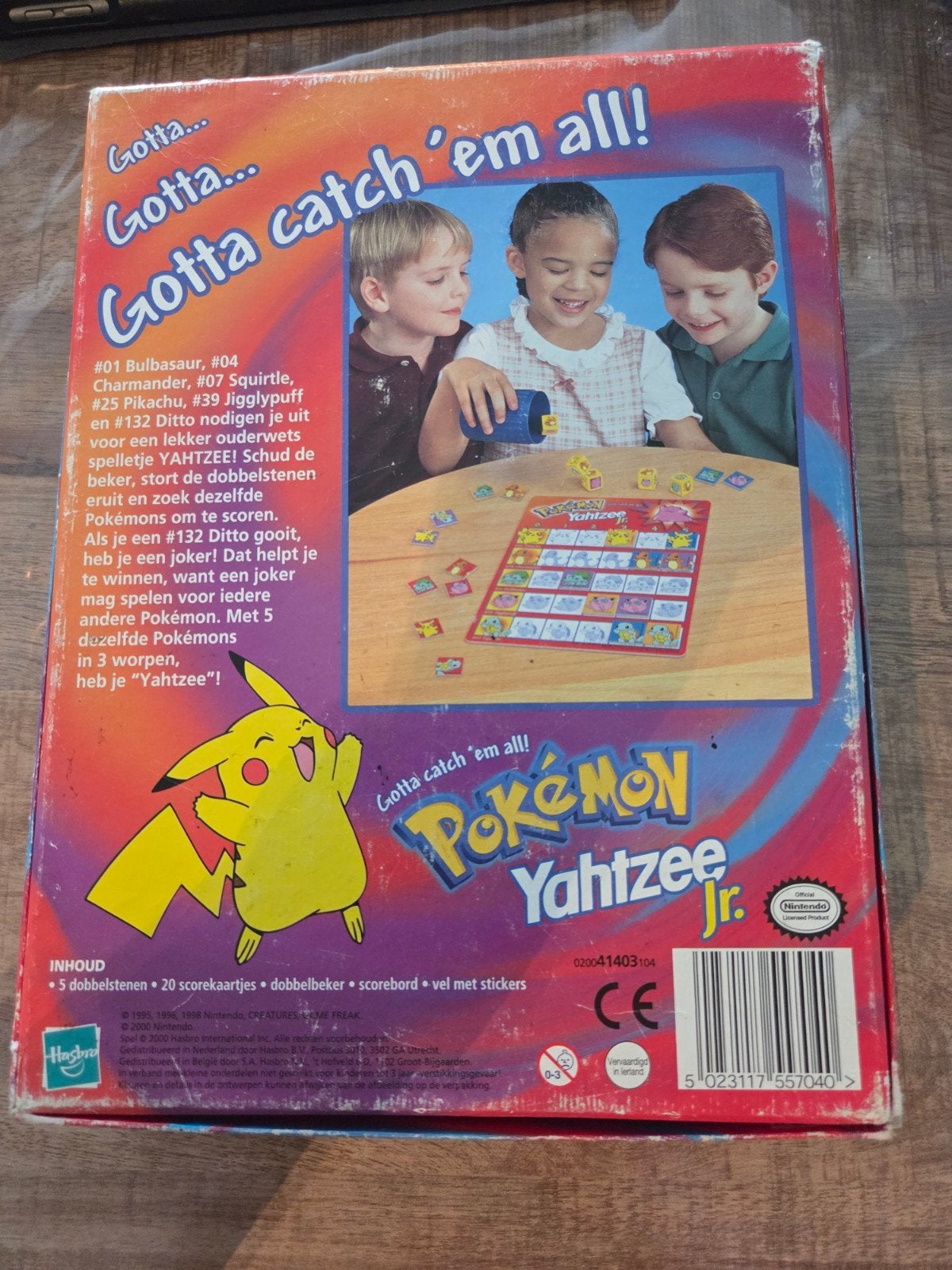 Pokémon Yahtzee, Ophalen, Gebruikt, Hasbro