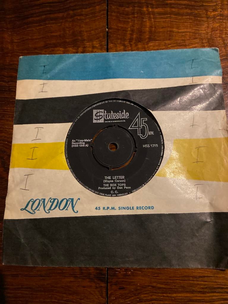The Box Tops - The Letter / Happy Times (Vinyl Single), Cd's en Dvd's, Vinyl Singles, Gebruikt, Originele persing, 7 inch, Single