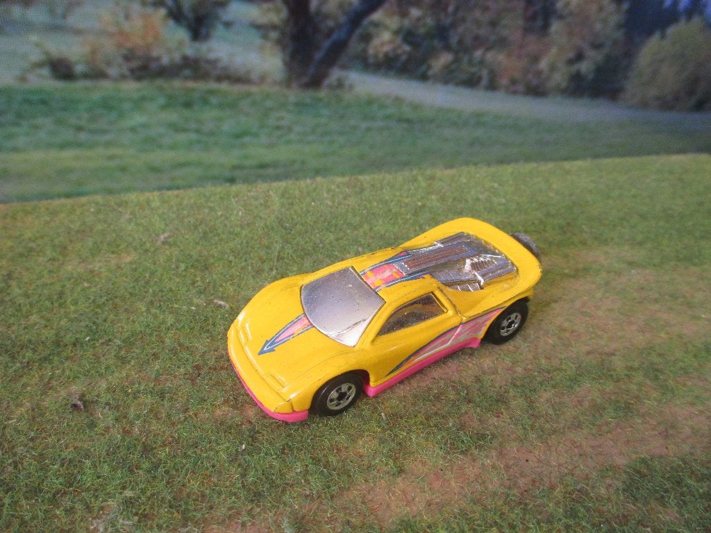 Back Burner - Hot Wheels 9446 1991 Malaysia yellow, Ophalen of Verzenden, Zo goed als nieuw, Auto