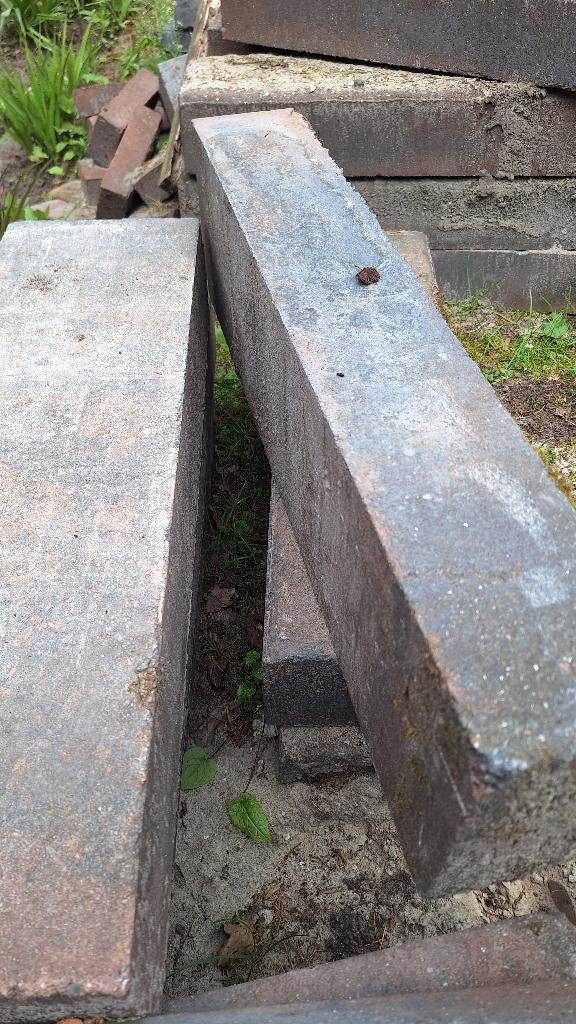 stapelblokken / stenen bielzen, Tuin en Terras, Bielzen en Borders, Ophalen, Gebruikt, Blok, Minder dan 25 cm