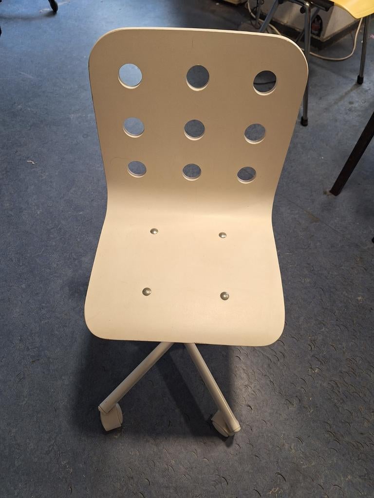 Witte ikea jules bureaustoel (voor kinderen!), Ophalen, Zo goed als nieuw, Stoel(en)