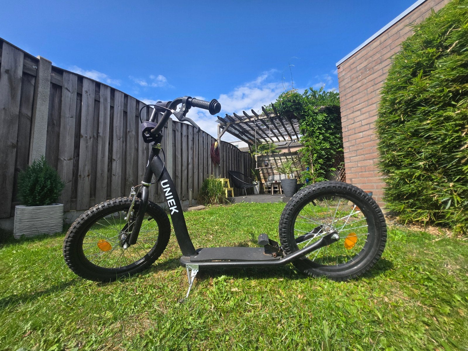 Leuke step met voet en handrem, Fietsen en Brommers, Ophalen, Gebruikt, Uniek