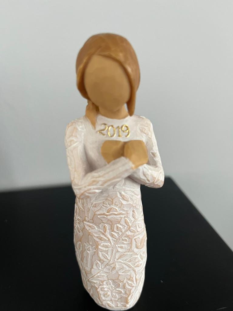 Uniek beeldje van willow tree met jaartal memories 2019, Verzamelen, Beelden en Beeldjes, Ophalen of Verzenden, Zo goed als nieuw