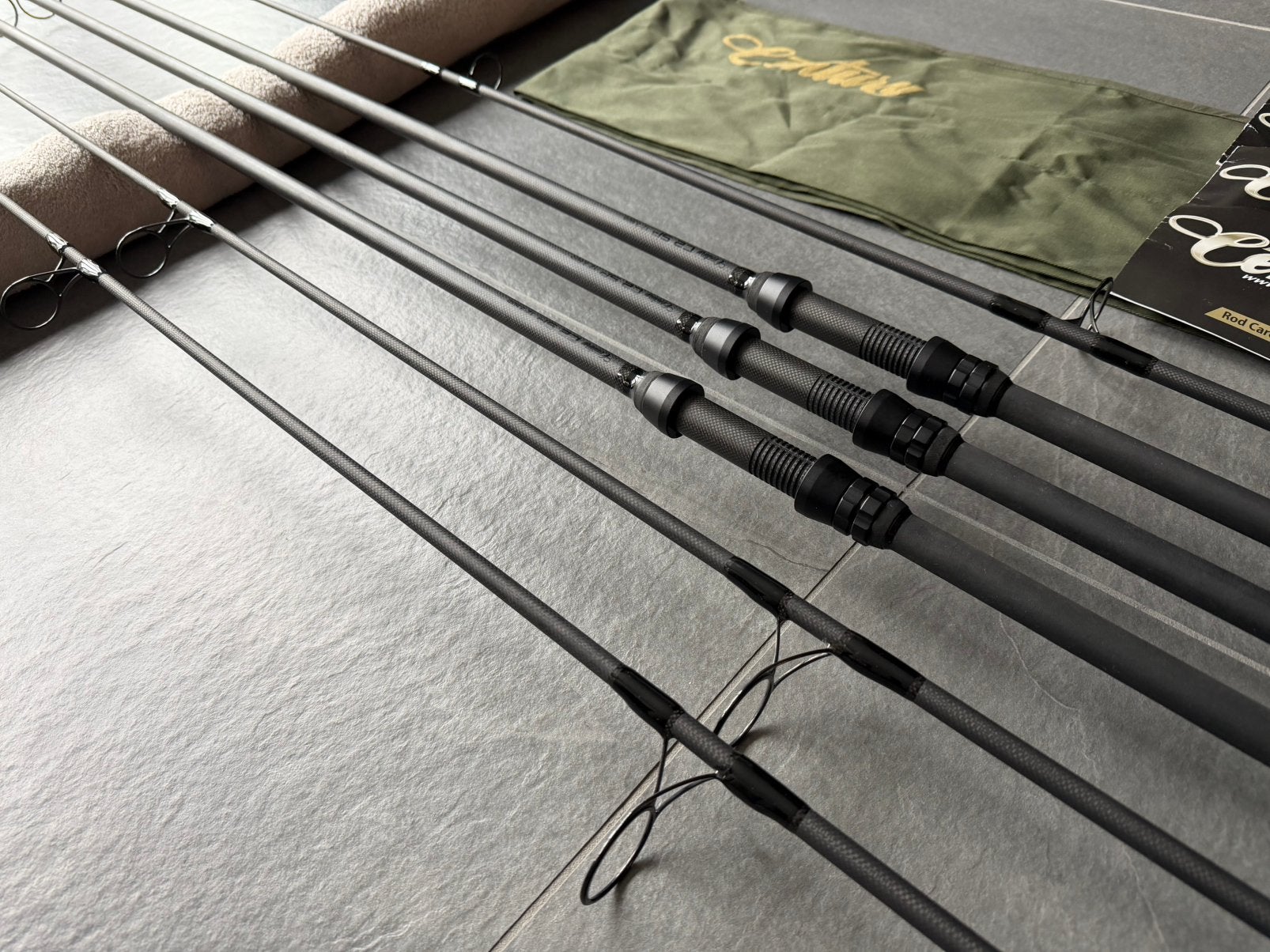 3 x Century C2 SP 12ft 3,6lbs NOG ALS NIEUW!, Watersport en Boten, Hengelsport | Karpervissen, Ophalen, Zo goed als nieuw, Complete set