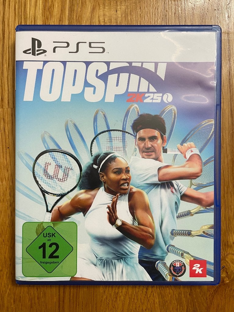 TopSpin 2K25 PS5 - Tennisgame met Federer en Williams, Online, 1 speler, Ophalen of Verzenden, Zo goed als nieuw