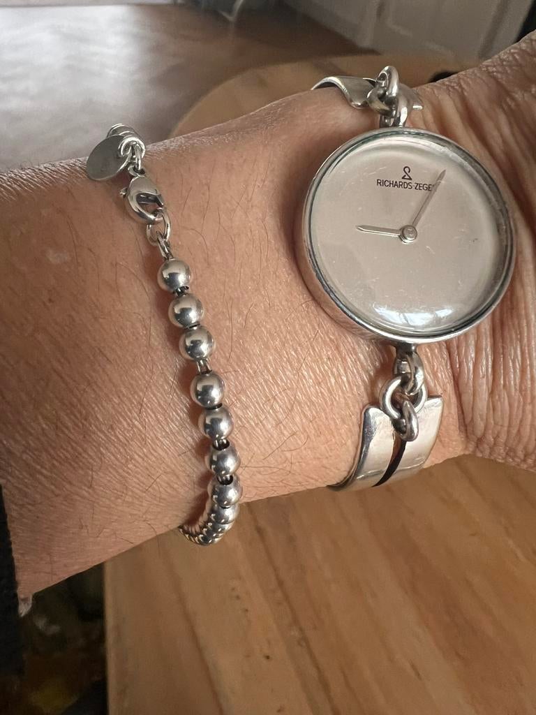 Richards Zeger dameshorloge, Sieraden, Tassen en Uiterlijk, Horloges | Antiek, Overige merken, Polshorloge, Zilver, 1960 of later