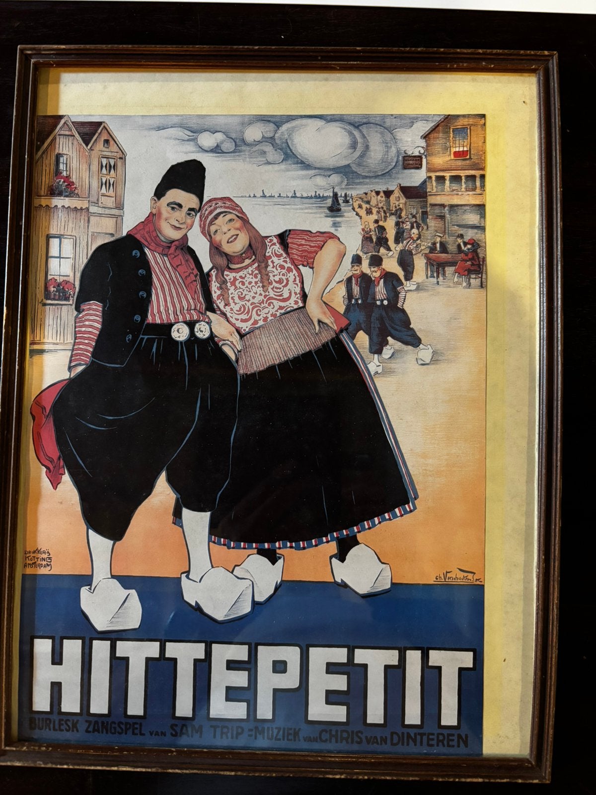Vintage theater poster. Kotting Amsterdam, Ophalen of Verzenden