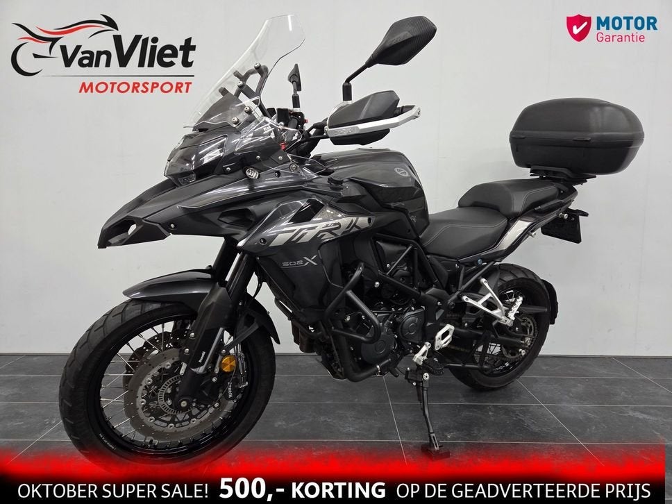 Prachtige Benelli TRK 502 X bj 2022 Topkoffer A2 35KW, 2 cilinders, 499 cc, Bedrijf, Onbekend