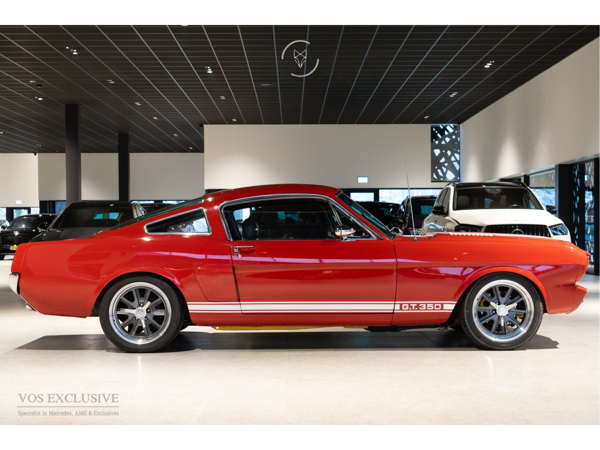 Ford 1965 Ford Mustang Shelby GT350 Frame-Off Restomod Tribu, Lederen bekleding, Zwart, 4 stoelen, Bedrijf