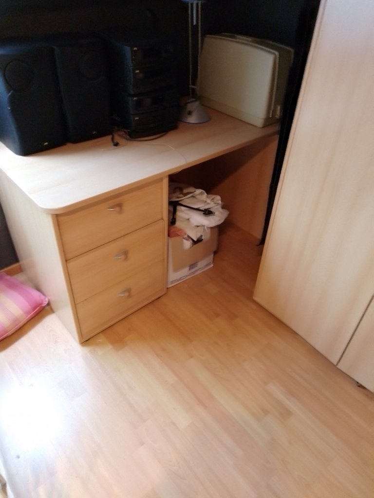 Complete kamerinrichting met bed, zeer goed onderhouden, Ophalen, 50 tot 70 cm, 105 cm of meer, 100 cm of meer