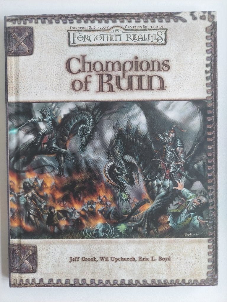 D&D - Forgotten Realms - 3.5e - Champions of Ruin, Vijf spelers of meer, Ophalen of Verzenden, Zo goed als nieuw, Wizards of the Coast