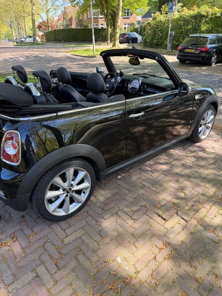 Mini 1.6 Cooper S Chili Cabrio, Auto's, Mini, Zwart, 4 cilinders, Cabriolet, 4 stoelen