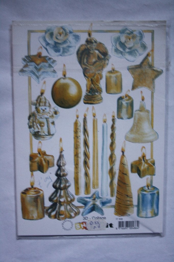 27 st. A5 knipvellen A5 shake-it 3D collage 9889, Ophalen of Verzenden, Nieuw, Kerst, Knipvel