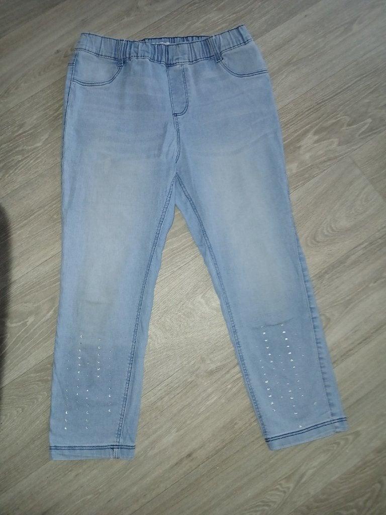 J) Capri van MS mode maat L, Blauw, Ophalen of Verzenden, Zo goed als nieuw, W30 - W32 (confectie 38/40)