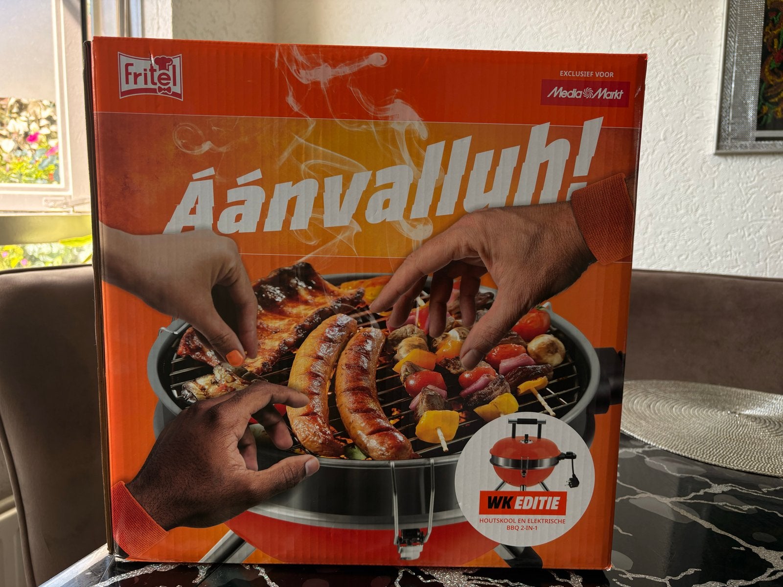 Nieuwe Fritel BBQ set - Houtskool en Elektrisch 2-in-1, Ophalen of Verzenden, Nieuw