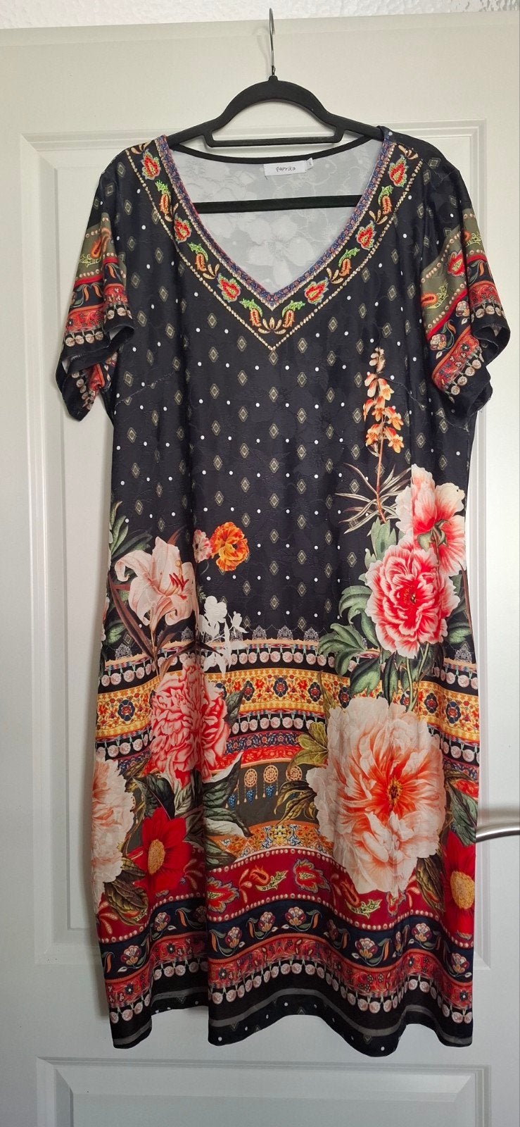Paprika jurk maat L (42/44), Kleding | Dames, Meerkleurig, Maat 42/44 (L), Ophalen of Verzenden, Zo goed als nieuw