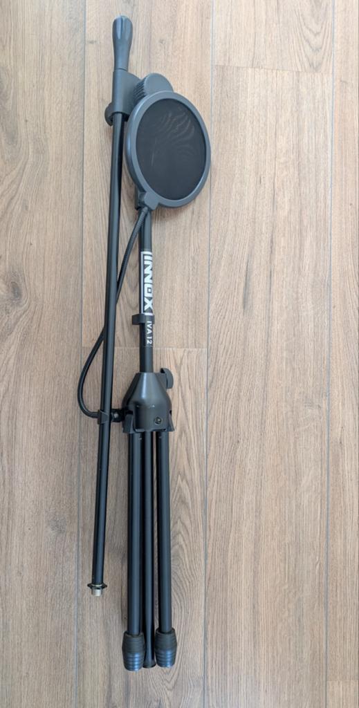 INNOX IVA 12 microfoonatandaard + popfilter, Ophalen, Zo goed als nieuw, Muziekstandaard, Microfoon
