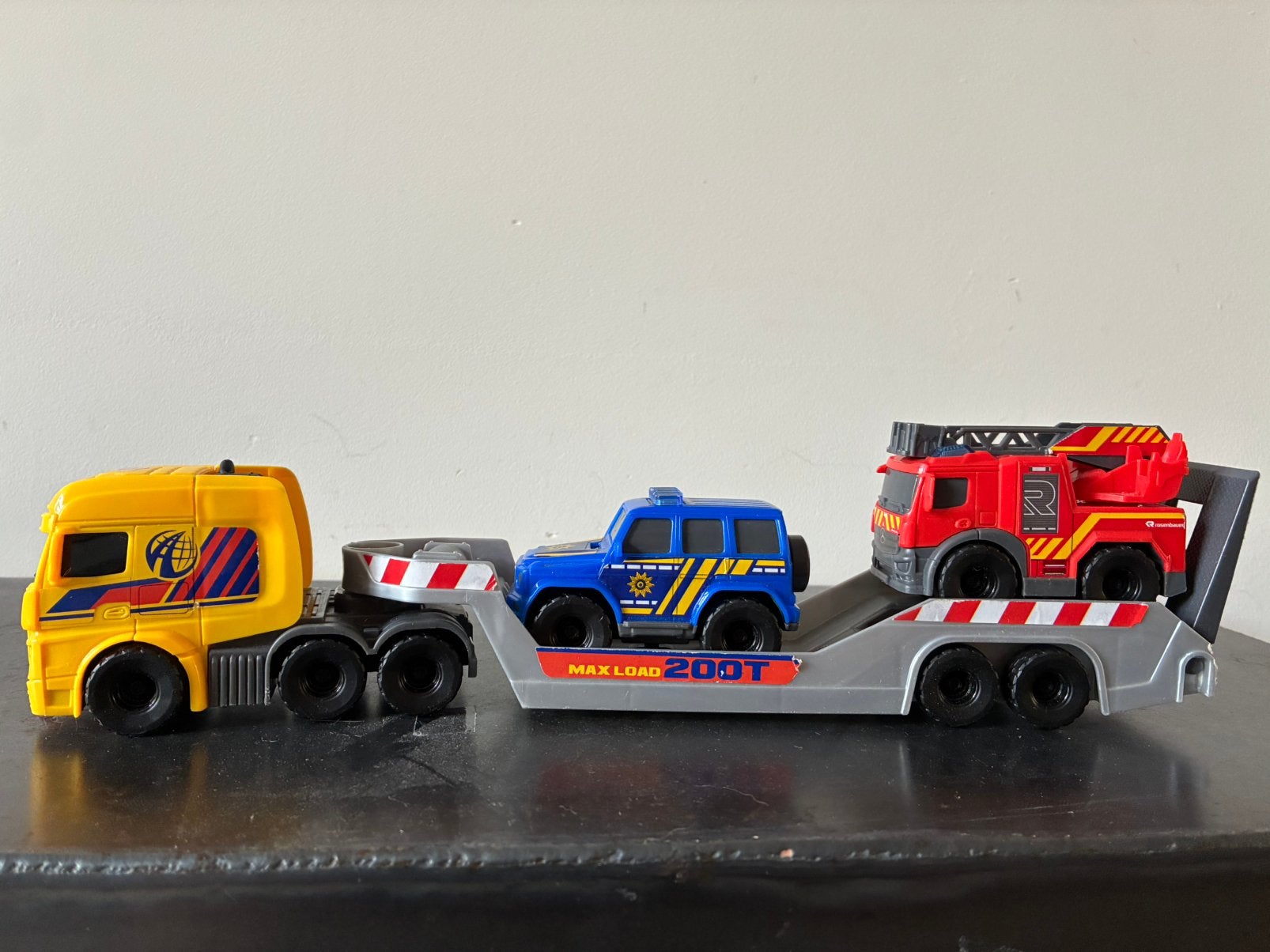 Vrachtwagen met oplegger, Ophalen, Gebruikt