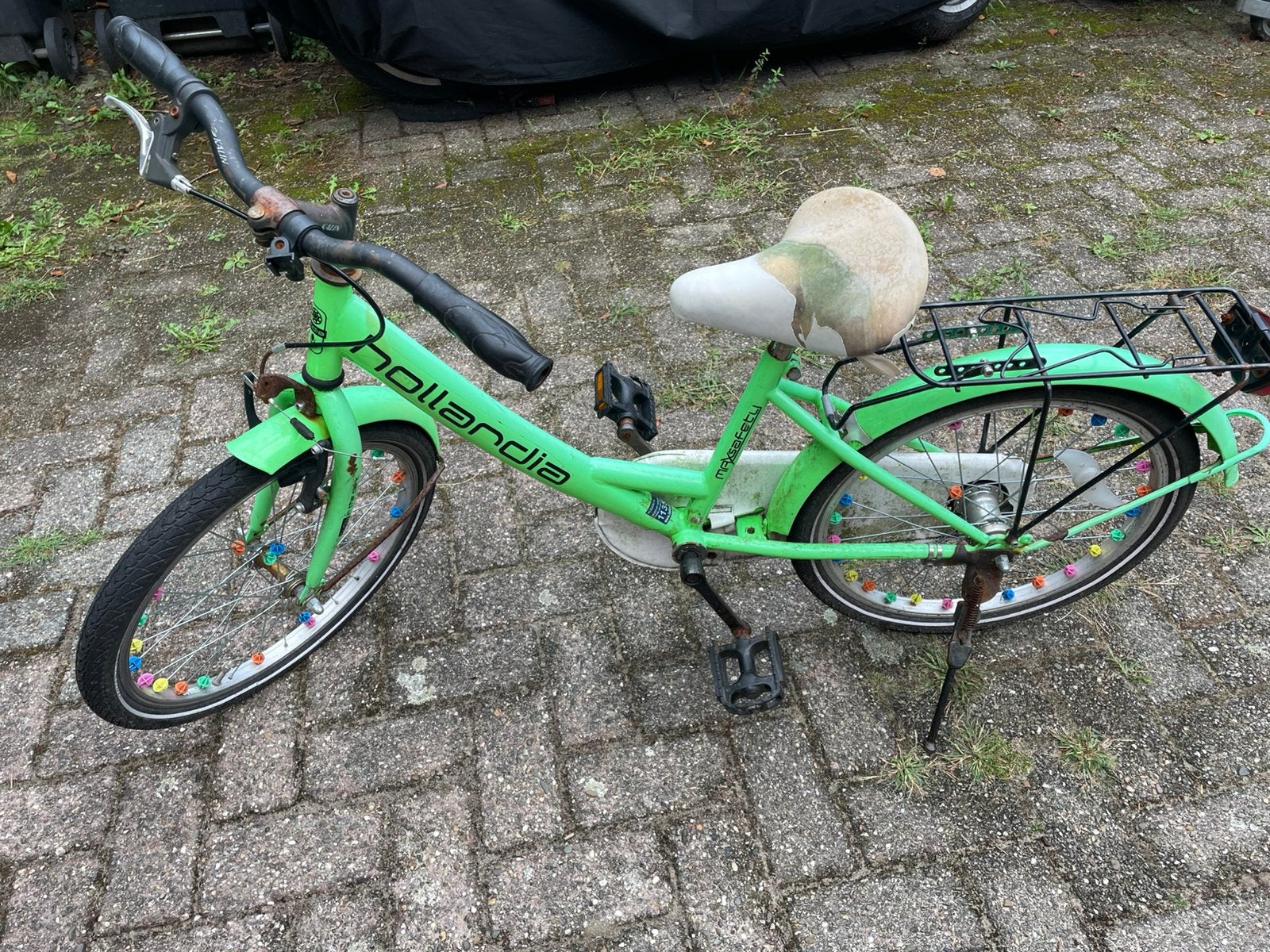 Hollandia kinderfiets 20 inch licht groen, Ophalen, Gebruikt, Terugtraprem, 20 inch of meer