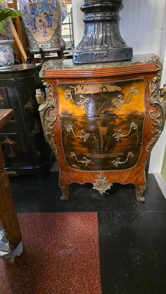 Franse handbeschilderde Louis XVI commode, Ophalen of Verzenden