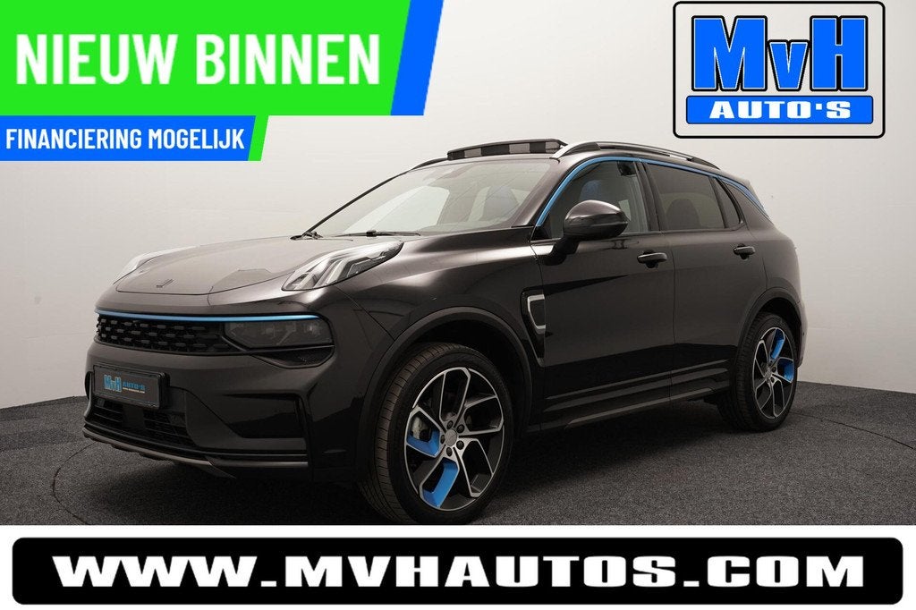 Lynk & Co 01 1.5 Plug-in Hybride|ZWARTE.HEMEL|360ºCAM|PANO, Auto's, Lynk & Co, Stof, Automatische klimaatregeling, Zwart, Plug-in hybride