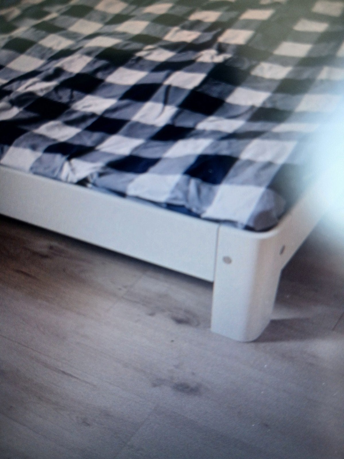 Auping auronde  180x200 rugdeel elektrisch met achterwand, Huis en Inrichting, Slaapkamer | Bedden, Ophalen, Wit, Tweepersoons