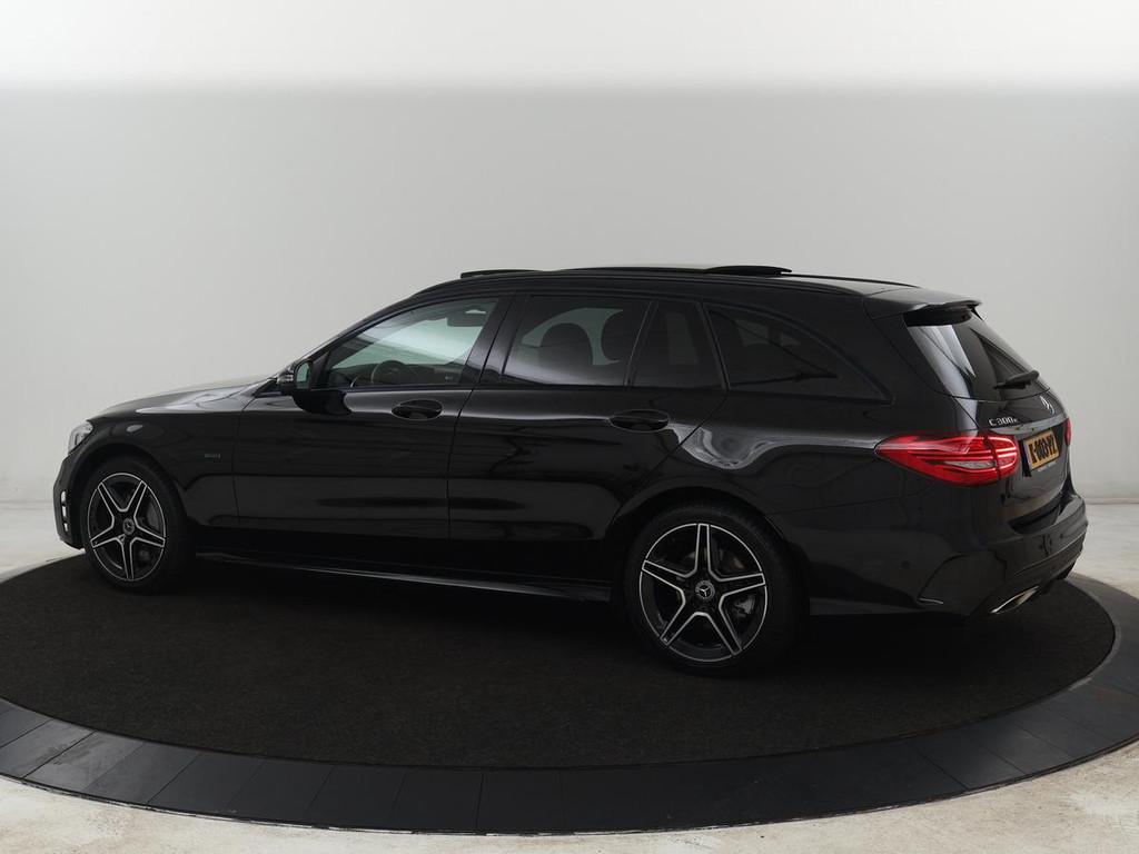 Mercedes-Benz C-klasse 300e AMG Limited | SOH 91% | Panorama, Auto's, Mercedes-Benz, 320 pk, Leder en Stof, Zwart, Hybride Elektrisch/Benzine
