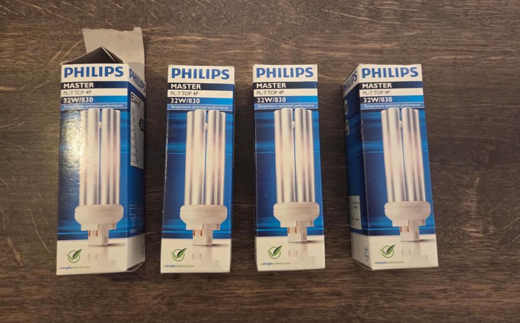 Philips lamp master PL-T Top 4P 32W/830, Ophalen of Verzenden, Minder dan 30 watt, E27 (groot), Led-lamp