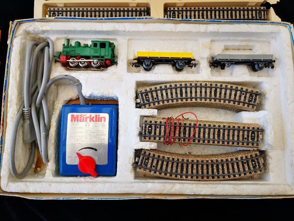 Vintage Marklin H0 Treinset met Extra Locomotief, Rails, ect, Wisselstroom, Ophalen of Verzenden, Analoog, Märklin