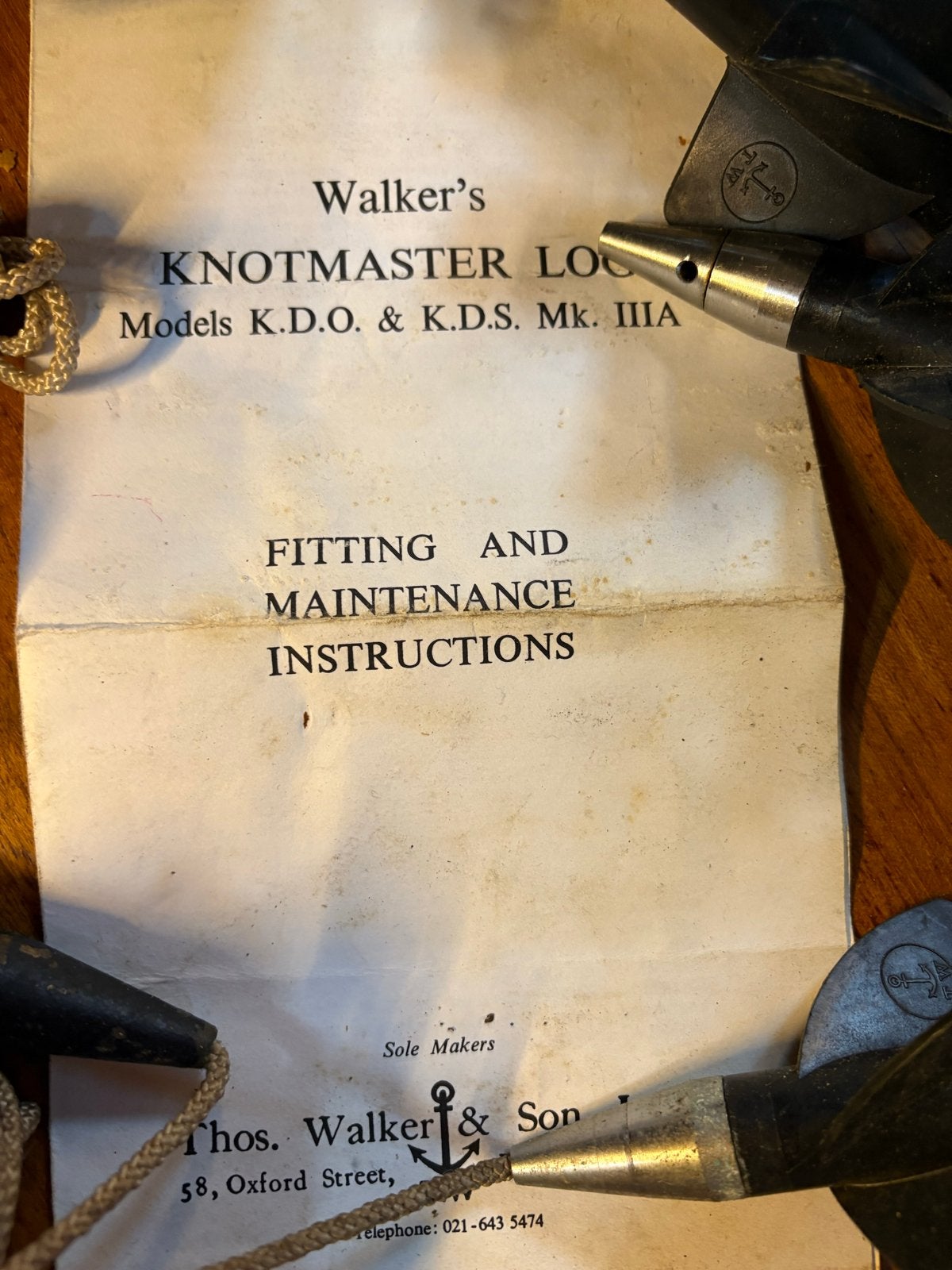 Vintage Walker's Knotmaster Log - Nautische Snelheidsmeter, Watersport en Boten, Ophalen of Verzenden, Gebruikt, Overige typen