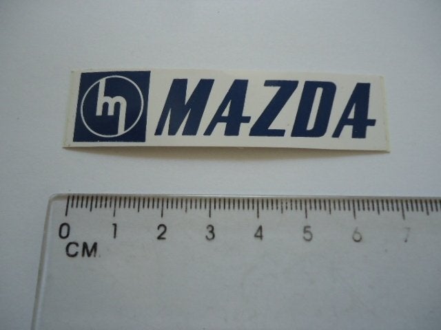 sticker oud MAZDA Auto logo plastic retro vintage oldtimer, Verzenden, Zo goed als nieuw, Bedrijf of Vereniging