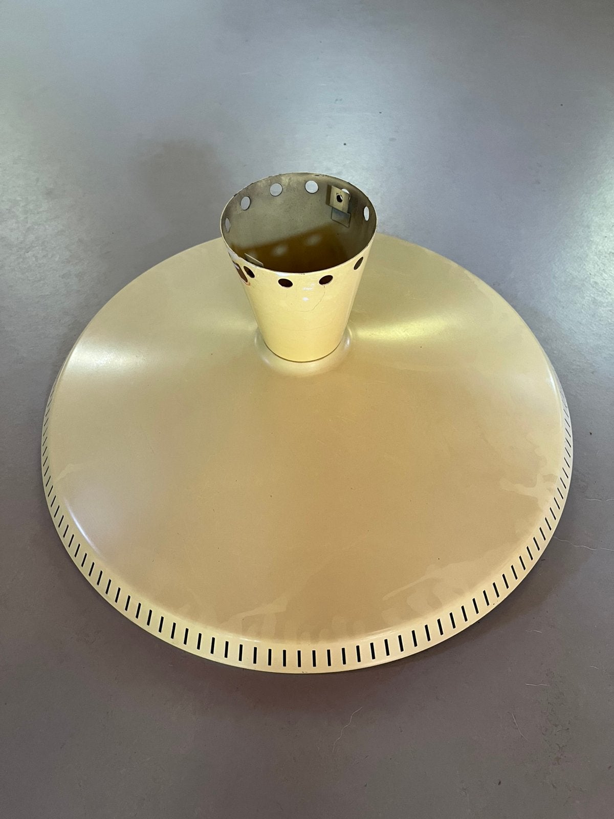 Louis Kalff NB93 Phillips, Gebruikt, Plafondlamp, Geel, 46 cm